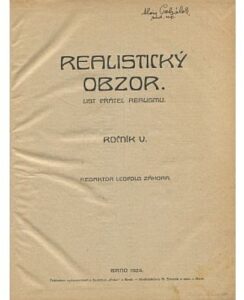 Realistický obzor / ročník V. komplet