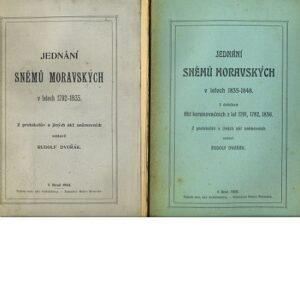 Jednání sněmů moravských v letech 1792-1835 / 1835-1848 (2sv.)