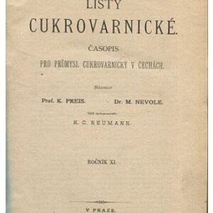 Listy cukrovarnické ročník XI. 1892/1893