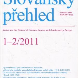 Slovanský přehled. Rok 2011. Ročník 97. Číslo 1-2, 2011
