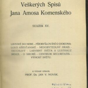 Veškerých spisů Jana Amosa Komenského svazek XV