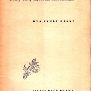 Lyrické okouzlení : dva cykly básní z roku 1937-38