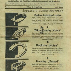 Moravský kovář (ročník XXXII. 1940, konvolut 3 ks)