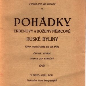 Pohádky Erbenovy a Boženy Němcové : Ruské byliny : výbor souvislé četby pro III. třídu