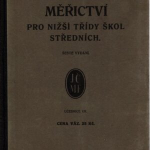 Měřictví pro nižší třídy středních škol