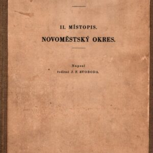 Novoměstský okres Vlastivěda moravská. II, Místopis Moravy Jihlavský kraj