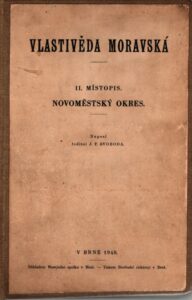 Novoměstský okres Vlastivěda moravská. II, Místopis Moravy Jihlavský kraj